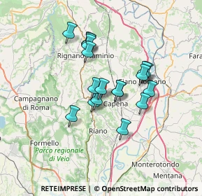 Mappa Via Giovan Battista De Mattia, 00067 Morlupo RM, Italia (5.58278)