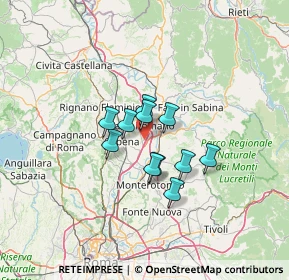 Mappa Via Milano, 00065 Fiano Romano RM, Italia (8.97091)