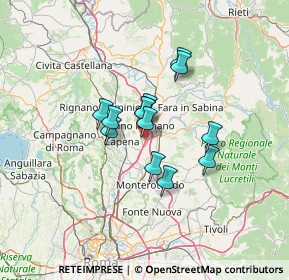 Mappa Via Milano, 00065 Fiano Romano RM, Italia (9.38538)