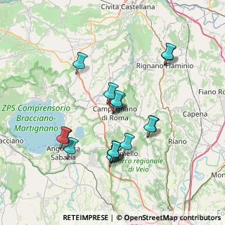 Mappa Via Giovanni Pascoli, 00063 Campagnano di Roma RM, Italia (7.08944)