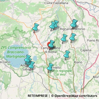 Mappa Via Giovanni Pascoli, 00063 Campagnano di Roma RM, Italia (7.55357)