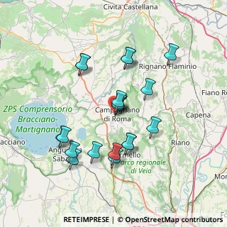 Mappa Via del Pavone, 00063 Campagnano di Roma RM, Italia (6.956)