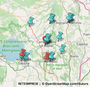 Mappa Via del Pavone, 00063 Campagnano di Roma RM, Italia (6.82111)