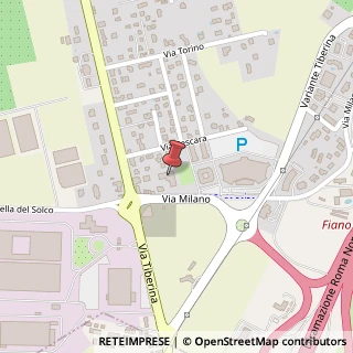 Mappa Via Milano, 13D, 00065 Fiano Romano, Roma (Lazio)