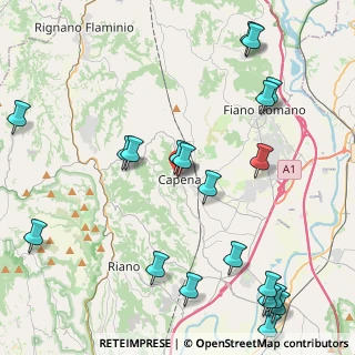 Mappa Km 16.400, 00060 Capena RM, Italia (5.7685)