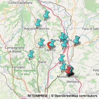 Mappa Km 16.400, 00060 Capena RM, Italia (8.859)
