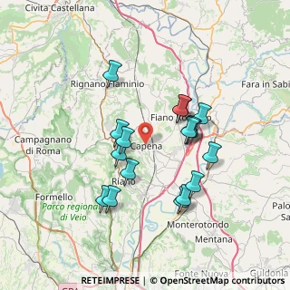 Mappa Km 16.400, 00060 Capena RM, Italia (6.75706)