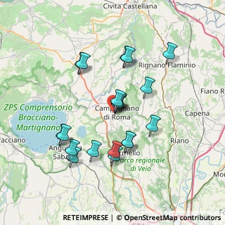 Mappa Via delle Vignacce, 00063 Campagnano di Roma RM, Italia (6.9375)