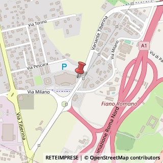 Mappa Via Milano, 19, 00065 Fiano Romano, Roma (Lazio)