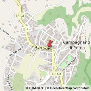 Mappa Via del Pavone, 63, 00063 Campagnano di Roma, Roma (Lazio)