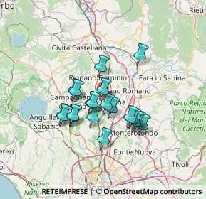Mappa 00067 Morlupo RM, Italia (11.149)