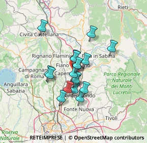 Mappa Via Tiberina n 41 km 20, 00065 Roma RM, Italia (9.89111)