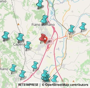 Mappa Via Milano 2 Palazzo Cristallo, 00065 Fiano Romano RM, Italia (5.867)