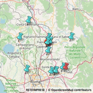 Mappa Via Fontanella del Solco, 00065 Fiano Romano RM, Italia (14.95067)