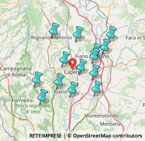 Mappa Via Sant' Antonio, 00060 Capena RM, Italia (6.545)