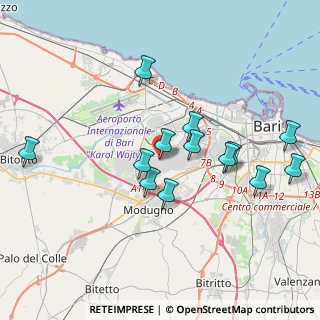 Mappa Via delle Mimose, 70126 Bari BA, Italia (3.92154)