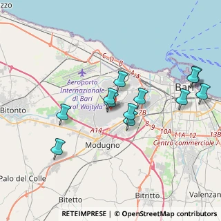 Mappa Via delle Mimose, 70126 Bari BA, Italia (3.84333)