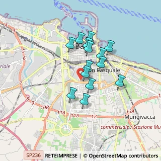 Mappa Via Papa Bonifacio IX, 70124 Bari BA, Italia (1.42)