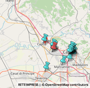 Mappa Via IV Novembre, 81043 Capua CE, Italia (8.077)