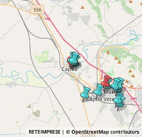 Mappa Piazza dei Giudici, 81043 Capua CE, Italia (3.95538)