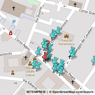 Mappa Piazza dei Giudici, 81043 Capua CE, Italia (0.04615)