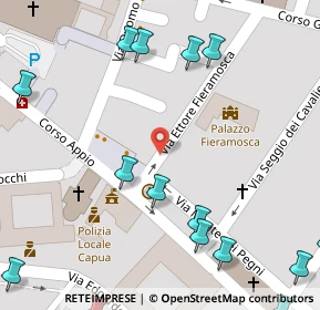 Mappa Piazza dei Giudici, 81043 Capua CE, Italia (0.1195)