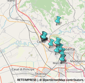 Mappa Via Principi Normanni, 81043 Capua CE, Italia (5.14143)