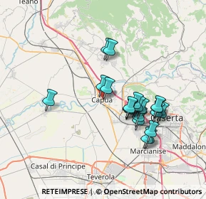 Mappa Via G. Amalfitano, 81043 Capua CE, Italia (6.885)