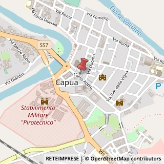 Mappa Via G. Amalfitano, 5, 81043 Capua, Caserta (Campania)