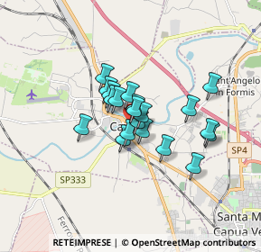 Mappa Via G. Amalfitano, 81043 Capua CE, Italia (1.188)