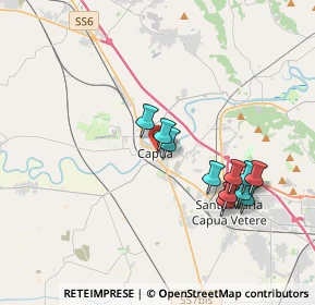 Mappa Via G. Amalfitano, 81043 Capua CE, Italia (3.66727)