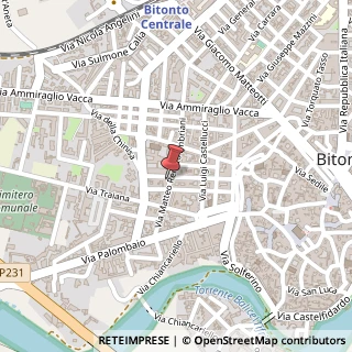 Mappa Via Giuseppe Comez, 31, 70032 Bitonto, Bari (Puglia)