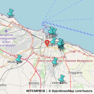 Mappa Viale Domenico Cotugno, 70124 Bari BA, Italia (3.88273)