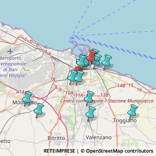 Mappa Viale Domenico Cotugno, 70124 Bari BA, Italia (3.42154)