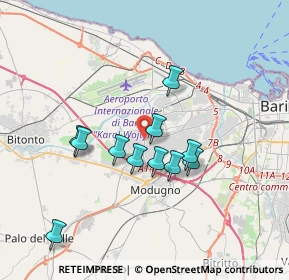 Mappa SP 54, 70026 Modugno BA, Italia (3.25182)