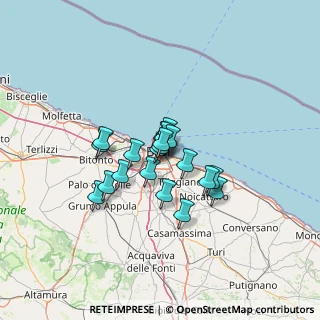 Mappa Via Benedetto Lorusso, 70124 Bari BA, Italia (9.0465)