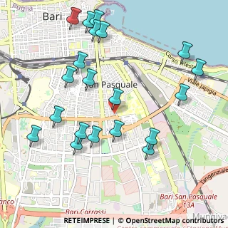 Mappa Via Angelo Bertolini, 70125 Bari BA, Italia (1.2415)