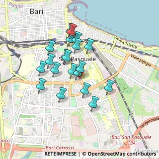 Mappa Via Angelo Bertolini, 70125 Bari BA, Italia (0.8115)