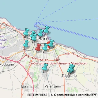 Mappa Via A. Bertolini n, 70125 Bari BA, Italia (3.75)