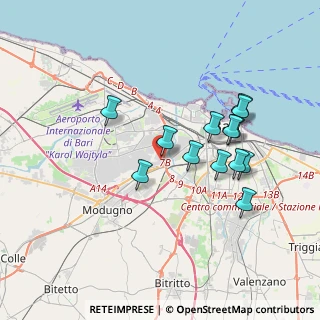 Mappa Viale Prospero Chartroux, 70100 Bari BA, Italia (3.57462)