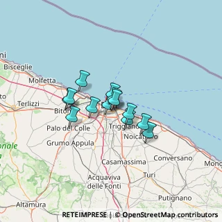 Mappa Via Sabotino, 70125 Bari BA, Italia (8.70769)