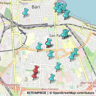 Mappa Via Piave, 70125 Bari BA, Italia (1.219)