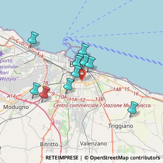 Mappa Via Piave, 70125 Bari BA, Italia (3.24818)