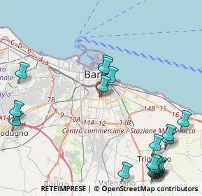 Mappa Via Sabotino, 70124 Bari BA, Italia (6.229)