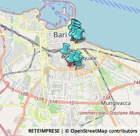 Mappa Via Sabotino, 70124 Bari BA, Italia (1.36333)