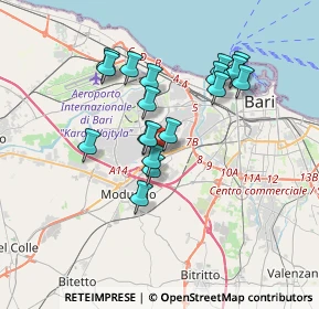 Mappa Km 119.780, 70026 Modugno BA, Italia (3.23944)