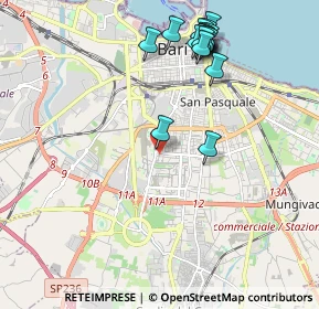 Mappa Via Che Guevara, 70124 Bari BA, Italia (2.40625)