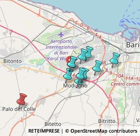 Mappa S.P. 54 Km.1, 70026 Modugno BA, Italia (2.62455)