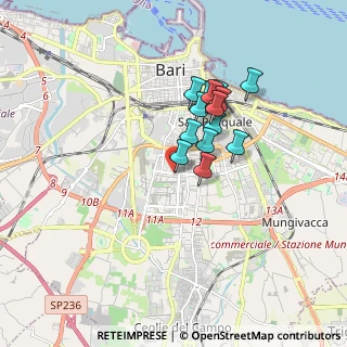 Mappa Via John Fitzgerald Kennedy, 70124 Bari BA, Italia (1.39143)