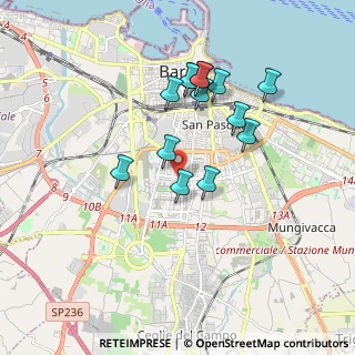 Mappa Via John Fitzgerald Kennedy, 70124 Bari BA, Italia (1.72929)